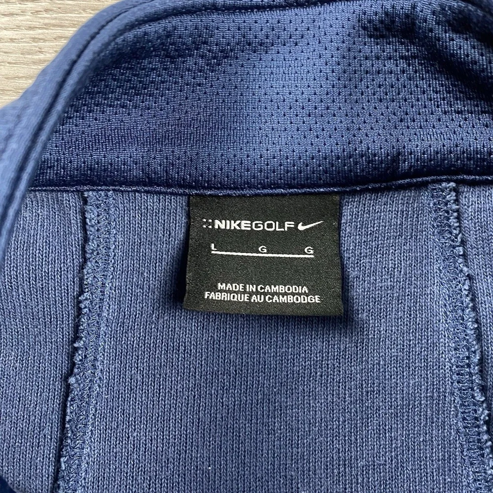 Nike‎ Golf Mens 1/4 Zip Pullover Navy Large Read
